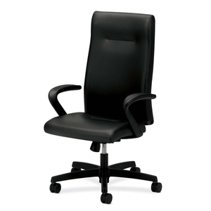 HON Ignition Executive High Back Chair27" x 27" x 47" - Leather Black Seat
