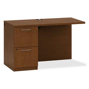 HON Park Avenue Left Return - 48" Width x 24" Depth x 29" Height - Tri-oval Edge - Particleboard - Henna Cherry