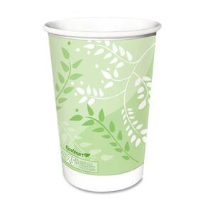 Dixie Viridian Insulated Hot Drink Cup - 8oz - 30 / Pack - Paper - Sage