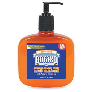 Dial Boraxo Orange Heavy-duty Hand Cleaner - Orange Scent - 16oz - Push Pump Dispenser - Biodegradable - Almond