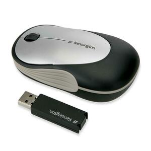 Kensington 72335 Ci10 Fit Wireless Notebook Laser Mouse - Laser - USB - 3 x Button - Black, Silver