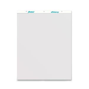 Ampad 3-Hole Punched Easel Pad - 50 Sheet(s) - 15lb - 27" x 34" - 2 / Carton - White