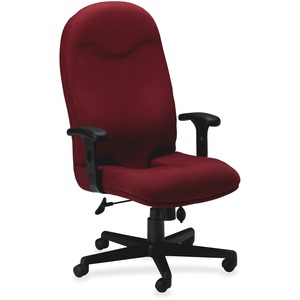 Mayline Executive High Back Tailbone Cut-out Chair - Black Frame27" x 27" x 47.5"