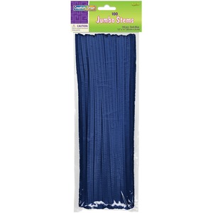 ChenilleKraft Jumbo Stem - 6mm x 12" - Blue