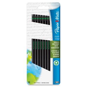 Paper Mate Earthwrite Premium Pencil - #2 Pencil Grade - Black Barrel - 10 / Pack