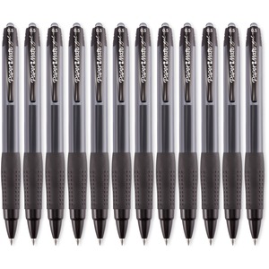 Paper Mate Retractable Gel Pen - 0.5 mm Pen Point Size - Black Ink - Black Barrel - 1 Each