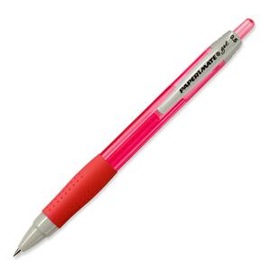 Paper Mate Retractable Gel Pen - 0.5 mm Pen Point Size - Red Ink - Red Barrel - 1 Each