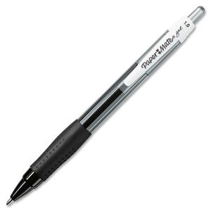 Paper Mate Retractable Gel Pen - 1 mm Pen Point Size - Black Ink - Black Barrel - 1 Each