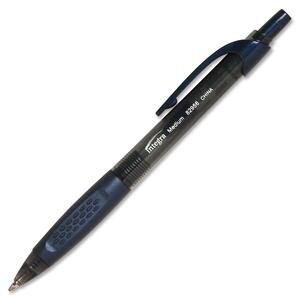 Integra Retractable Ballpoint Pen - Blue Ink - Blue Barrel - 1 Dozen