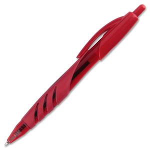 Integra Retractable Ballpoint Pen - Red Ink - Red Barrel - 1 Dozen