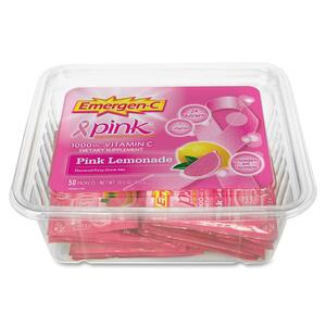 Emergen-C Vitamin C Drink Mix - Lemonade - Powder - 50 / Pack - Pink