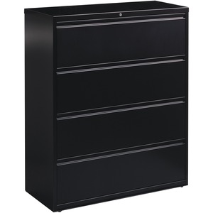 4 Drawer 42"W Black Lateral File