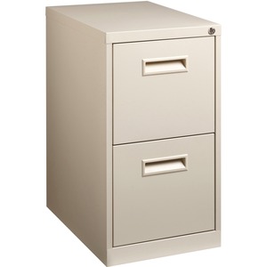 Lorell File/File Mobile Pedestal Files - 15" x 23" x 28" - Steel - Letter - Putty
