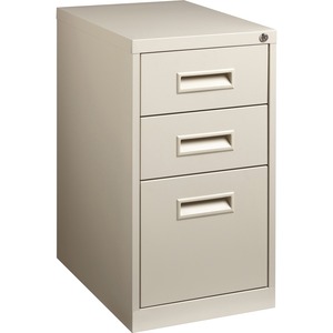 Lorell Box/Box/File Mobile Pedestal Files - 15" x 23" x 28" - Steel - Letter - Putty