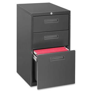 Lorell Box/Box/File Mobile Pedestal Files - 15" x 23" x 28" - Steel - Letter - Charcoal