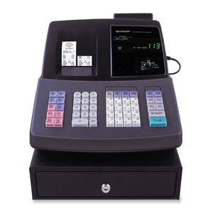 Sharp XEA406 Cash Register - 7000 PLUs - 40 Clerks - 99 Departments - Thermal Printing