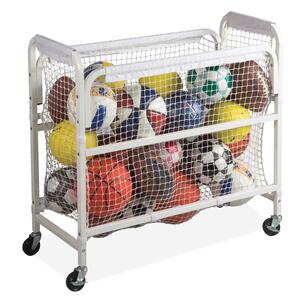 Balt 810 Sport Tower Cart - 4 x 5" Caster - Steel - White