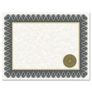 Geographics Black Spiral Certificate Kit - 8.5" x 11" - Inkjet, Laser Compatible with Golden Seal