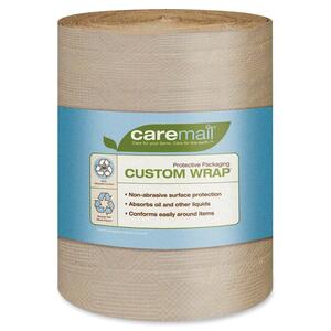 Henkel Caremail Custom Wrap - 12" Width x 75ft Length - Absorbent, Non-abrasive, Non-scratching - Brown