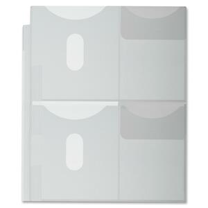 Pendaflex I.Organize Media File - 2 CD/DVD Capacity - Letter 8.5" x 11" - Rectangular - For Storage - Poly - 1 Each - Clear