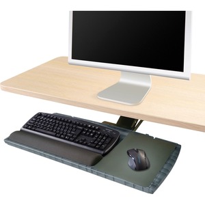 Kensington Underdesk Adjustable Keyboard Platform - 0.75" x 30.5" x 10.25" - Black