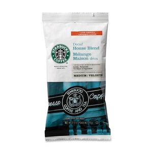 Starbucks Pre-ground Drip Brewing Coffee - Decaffeinated - House Blend - 2.5 oz Per Packet