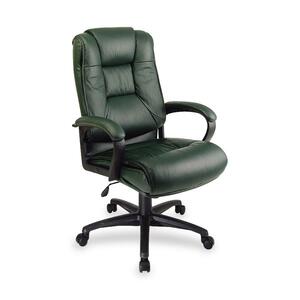 Office Star High-Back Executive Chair - 26.5" x 31.5" x 46" - Leather Seat