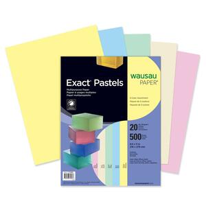 Exact Pastel Imaging Paper - Letter - 8.5" x 11" - 20lb - 500 x Sheet - Assorted