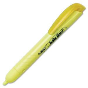 BIC Highlighter - Chisel Marker Point Style - Yellow Ink - 2 / Pack