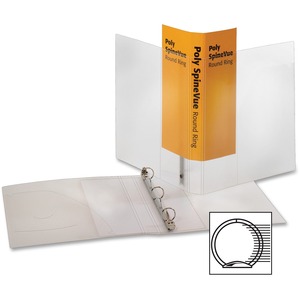 Cardinal SpineVue 18115 Poly Ring Binder - Letter - 8.5" x 11" - 1" Capacity - 1 Each
