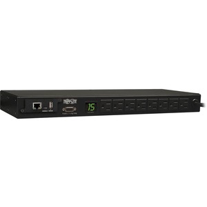 Tripp Lite by Eaton PDU 1.4kW Single-Phase Monitored PDU with LX Platform Interface 120V Outlets (8 5-15R) 5-15P 12 ft. (3.66 m) Cord 1U Rack-Mount TAA