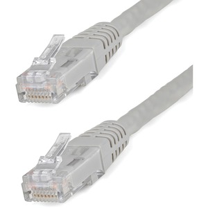 StarTech.com 6ft CAT6 Ethernet Cable - Gray Molded Gigabit - 100W PoE UTP 650MHz - Category 6 Patch Cord UL Certified Wiring/TIA