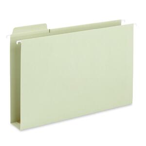 Smead FasTab 64301 Hanging Box Bottom Folder - Legal - 8.5" x 14" - 1/3 Tab Cut on Assorted Position - 2" Expansion - 20 / Box - 11pt. - Moss