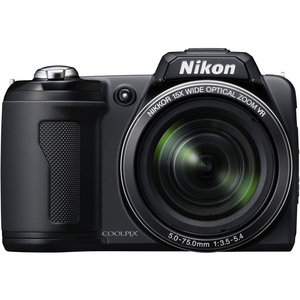NIKON ELECTRONIC IMAGING, Nikon Coolpix L110 12.1 Megapixel Compact Camera - 5 mm-75 mm - Black 3 in. LCD - 15x Optical Zoom - 4000 x 3000 Image - HDMI