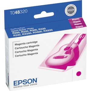 Epson T0483 Magenta Ink Cartridge - Inkjet - 430 Page - Magenta - 1