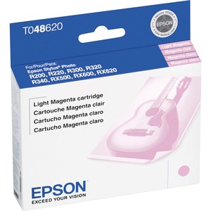 Epson T0486 Light Magenta Ink Cartridge - Inkjet - 430 Page - Light Magenta - 1