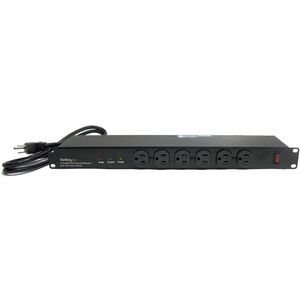 StarTech Rackmount PDU with 16 Outlets and Surge Protection - 19in Power Distribution Unit - 1U