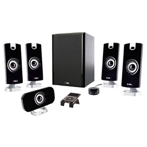 Cyber Acoustic CA-5402 5.1 5-PIECE Flat Panel Design Subwoofer & Satellite Speaker System