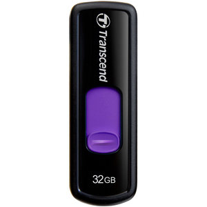 Transcend JetFlash 500 32 GB USB 2.0 Flash Drive - Purple TS32GJF500