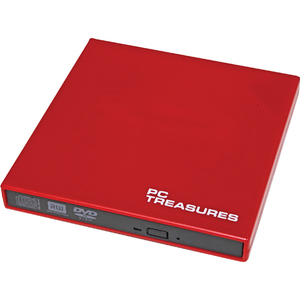 Digital Treasures 07184 External DVD-Writer - Retail Pack - Red 07184