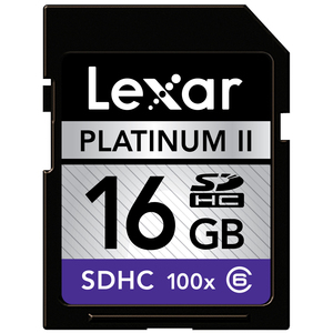 LEXAR MEDIA INC LSD16GBSBNA100 "SECURE DIGITAL CARD, 16GB,100X,PLAT2"
