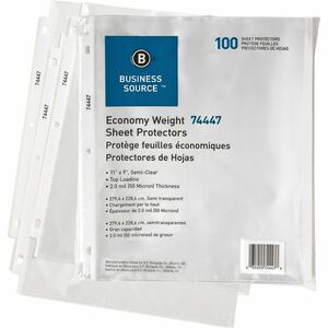 Economy Weight Sheet Protectors 100Pack