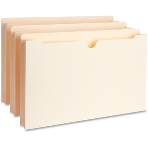 1-1/2" Expanding Full Height Sides Legal Manila File Pockets