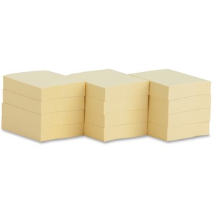 Yellow Repositionable 1.88"x1.38"Adhesive Notes 12Pack