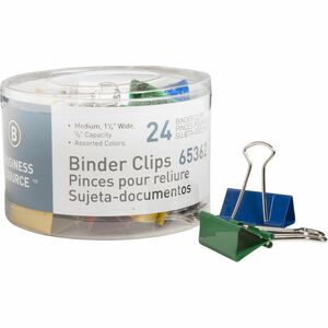 Colored Medium Fold-back Binder Clips