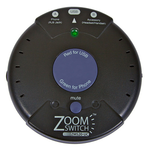 ZoomSwitch ZMS20_UC Headset Adapter for Phone and 