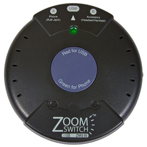 ZoomSwitch ZMS10 Headset Adapter for Phone and PC