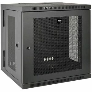 Tripp Lite by Eaton SmartRack 10U Low-Profile Switch-Depth Wall-Mount Small Rack Enclosure Hinged Back