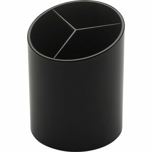 Large 3-Compartment Plastic Pencil Cup