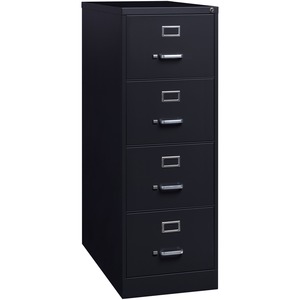 4 Drawer Black Vertical File Cabinet - Click Image to Close